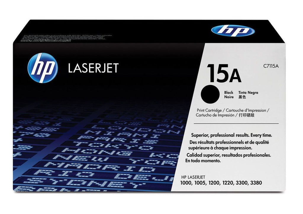 Cartucho de Tóner HP 15A Negro LaserJet C7115A