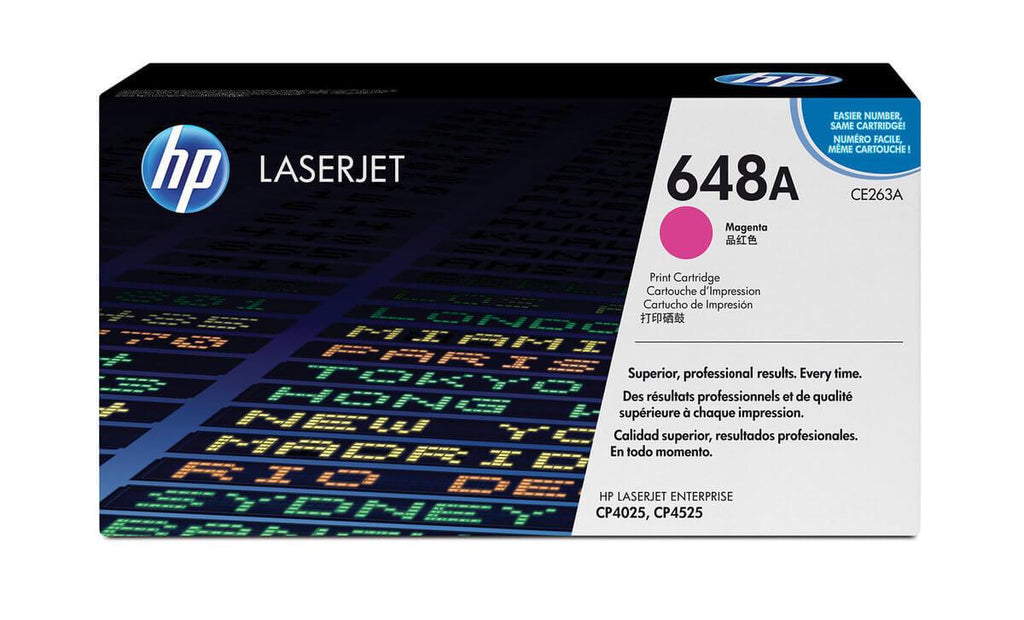 Cartucho de Tóner HP 648A Magenta LaserJet Original CE263A