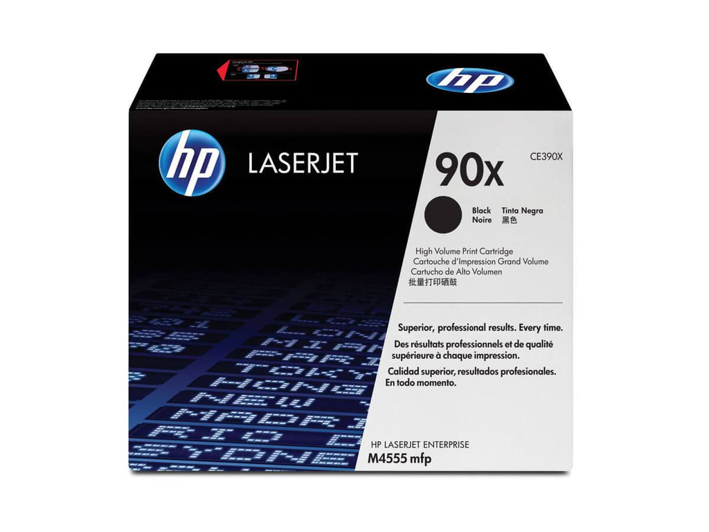 Cartucho de Tóner HP 90X Negro Alto Rendimiento LaserJet Original CE390X