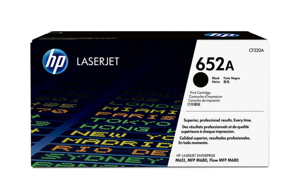 Cartucho de Tóner HP 652A Negro LaserJet Original CF320A