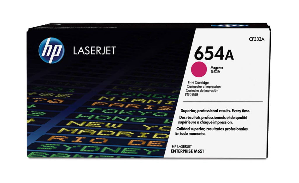 Cartucho de Tóner HP 654A Magenta LaserJet Original CF333A