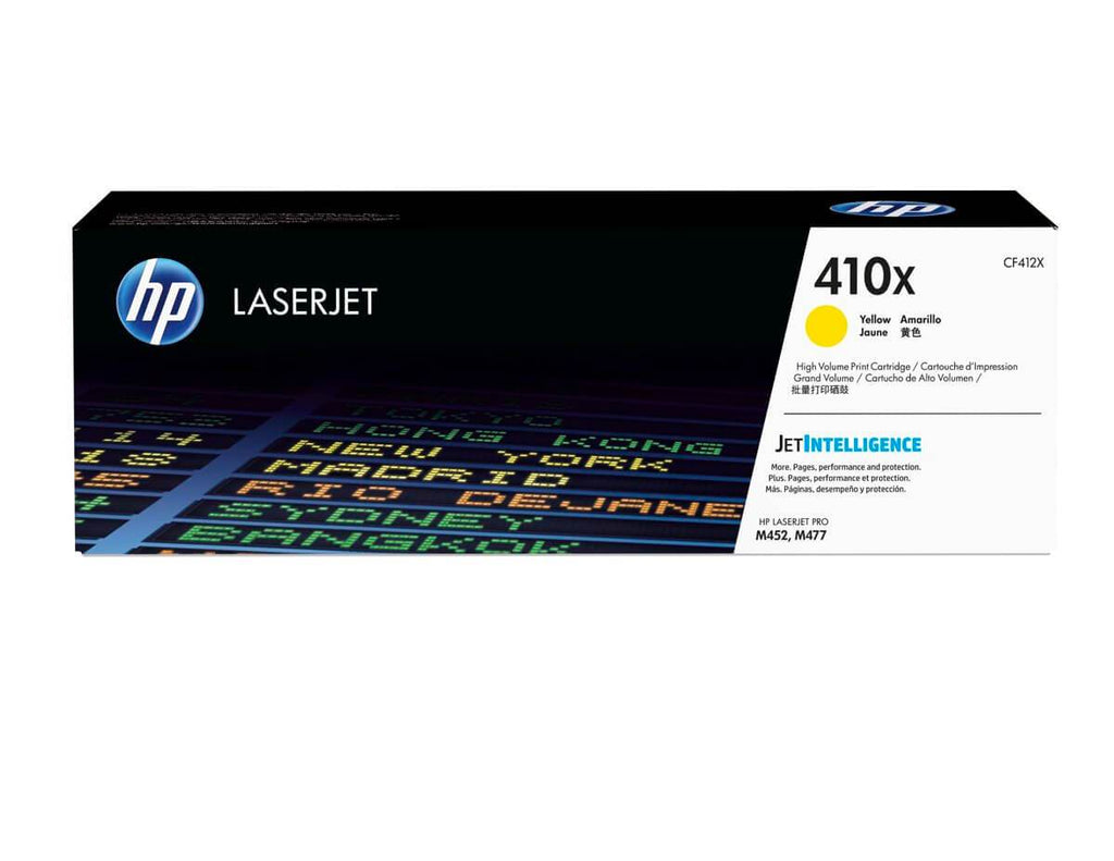 Cartucho de Tóner HP 410X Amarillo Alto Rendimeinto LaserJet Original CF412X