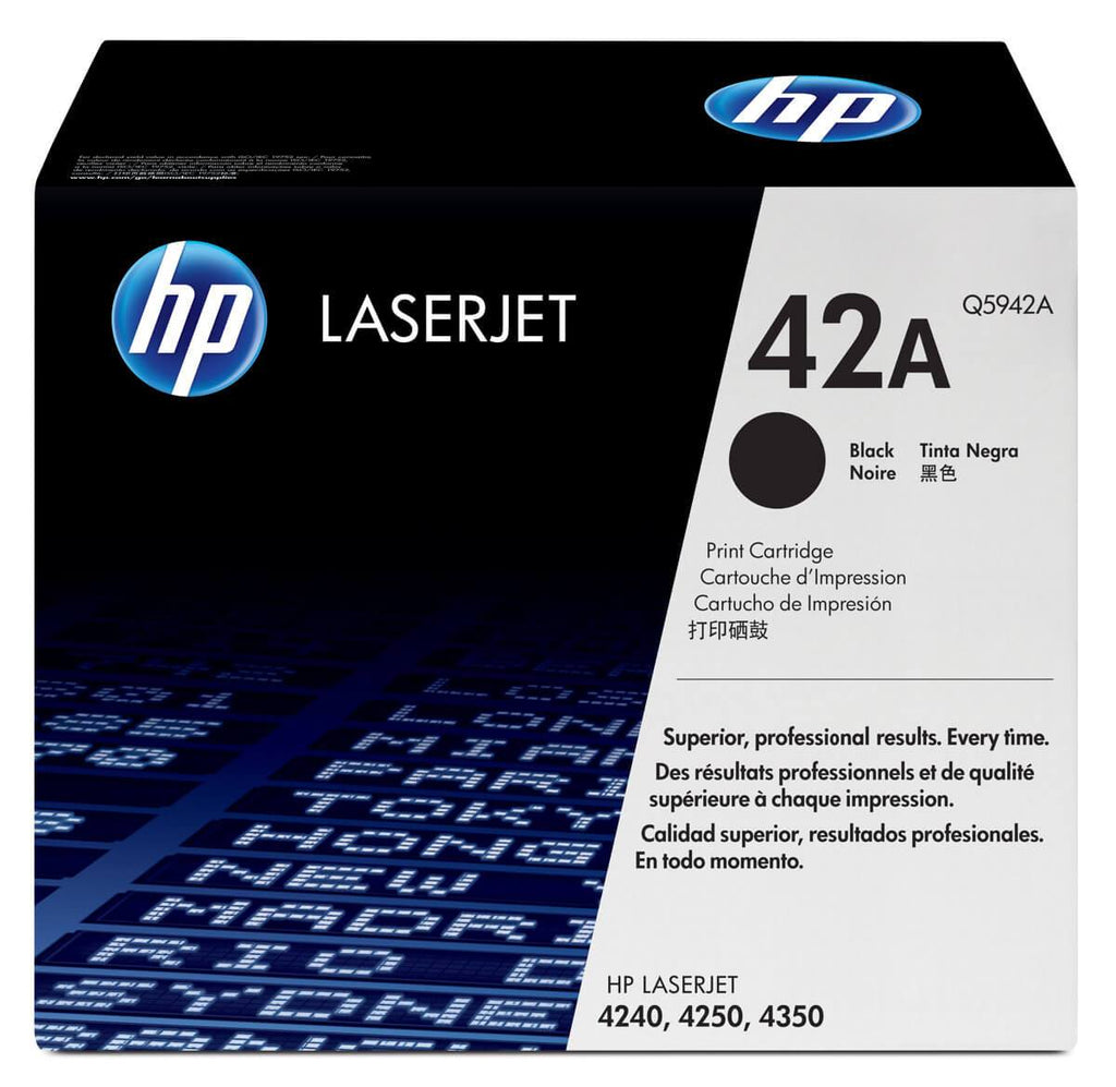 Cartucho de Tóner HP 42A Negro LaserJet Original Q5942A