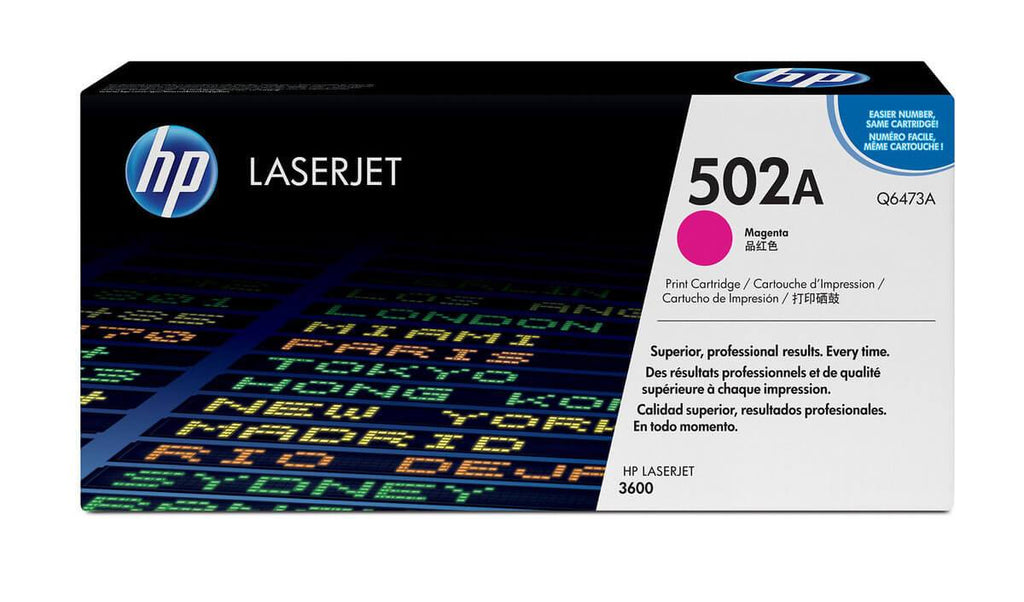 Cartucho de Tóner HP 502A Magenta LaserJet Original Q6473A